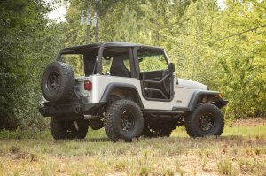 Jeep Wrangler Unlimited LJ Tube Doors - Front - Rugged Ridge - Locking, Textured - Black - `04-`06